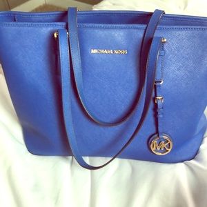 Used MK Blue Tote